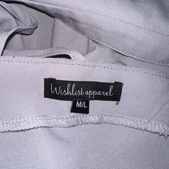 Women's Wishlist Apparel Blouse, M/L, Gray Chiffon oversized flows NWOT - Picture 9 of 14